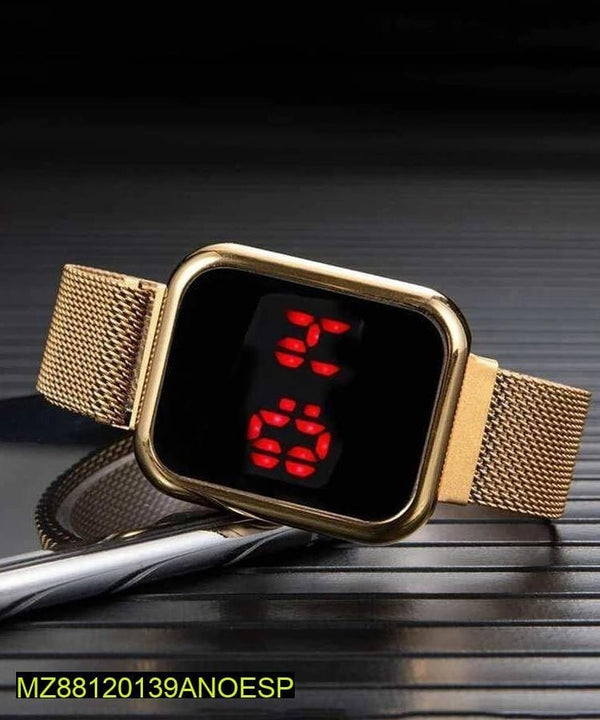 LED Display Digital Watch With Magnetic Strap