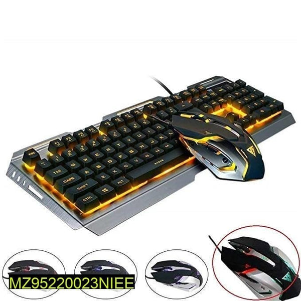 LED Light Gamming Keyboard And Mouse Set